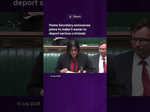 Home Secretary announces plans to make it easier to deport serious criminals