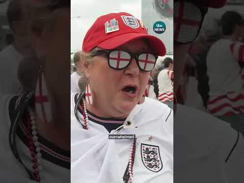 What was it like being an England fan inside the stadium in Atlanta? #football #england