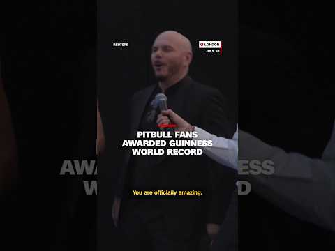 Pitbull fans awarded Guinness World Record