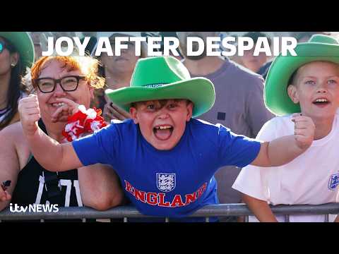 Watch England fans’ reactions to win against DR Congo