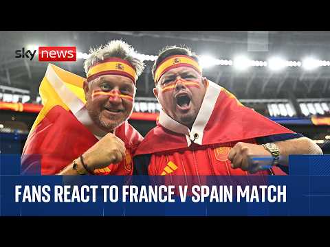 France and Spain fans react to World Cup semi-final