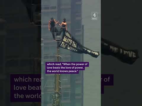 Russian couple climb Empire State Building