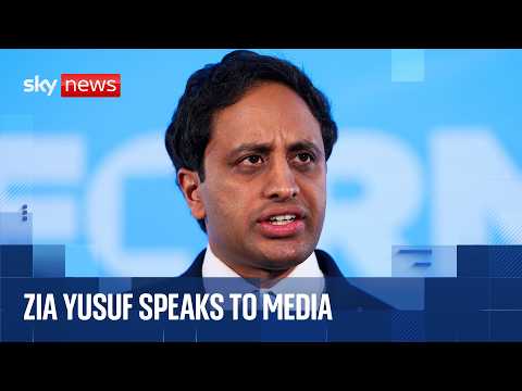 Reform UK news conference with Zia Yusuf