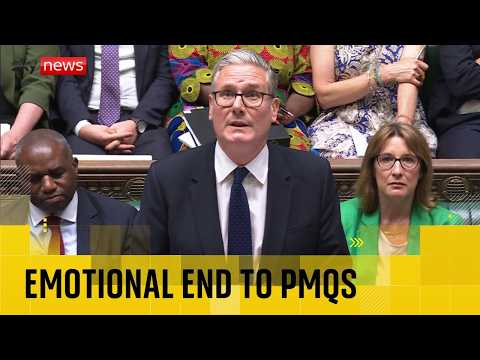 Watch the final emotional question to Sir Keir Starmer at PMQs