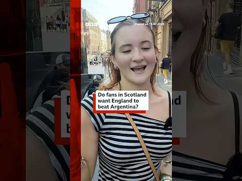 Do fans in Scotland want England to beat Argentina? #BBCNews