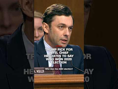 Trump pick for intelligence chief hesitates to say who won 2020 election