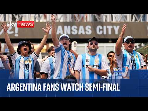 Celebrations for Argentina fans as they beat England in World Cup semi-final