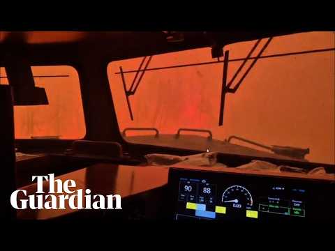 Train crew in Canada ‘encased’ by intense flames amid wildfires