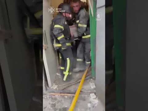 Rescuers pull survivor from rubble after heavy Russian missile strikes in Ukraine