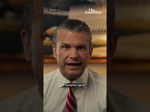 Pete Hegseth says soldiers over 30 to be screened for testosterone deficiency