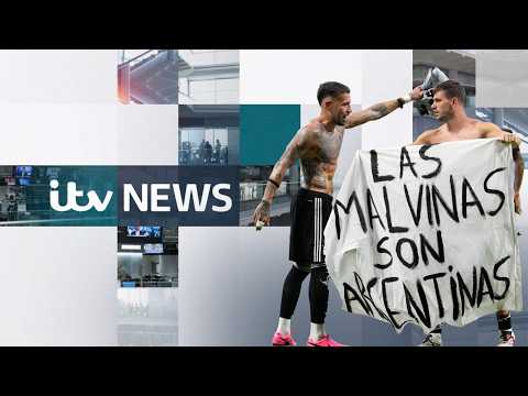 Watch ITV Evening News LIVE: as Keir Starmer responds to Argentina’s Falklands banner