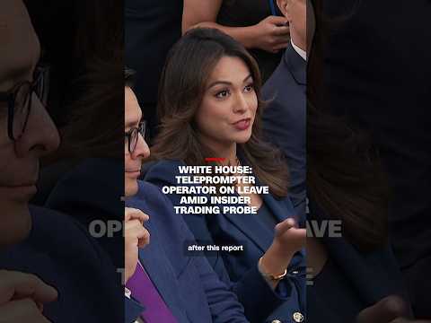 White House: Teleprompter operator on leave amid insider trading probe