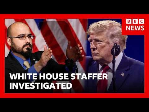 White House teleprompter accused of making $100k off Trump speech bets | BBC News