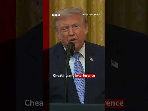 Donald Trump revives election fraud claims in address to the nation. #BBCNews