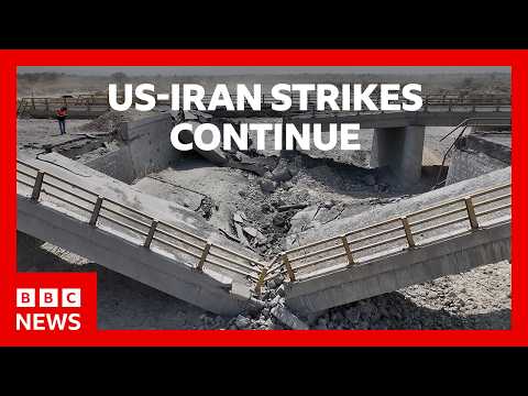 US denies hitting Iranian infrastructure in new wave of strikes | BBC News