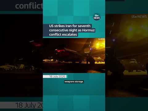 The US has launched another round of strikes against Iran for the seventh consecutive night