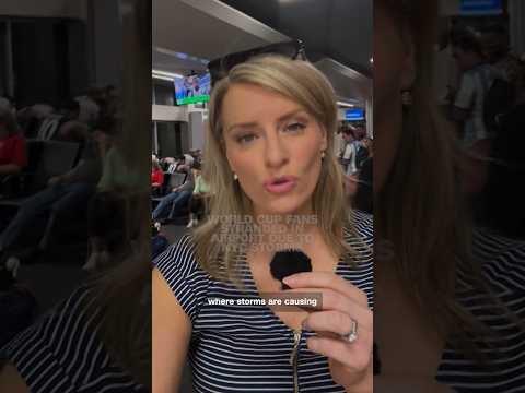 World Cup fans stranded in airport due to NYC storms