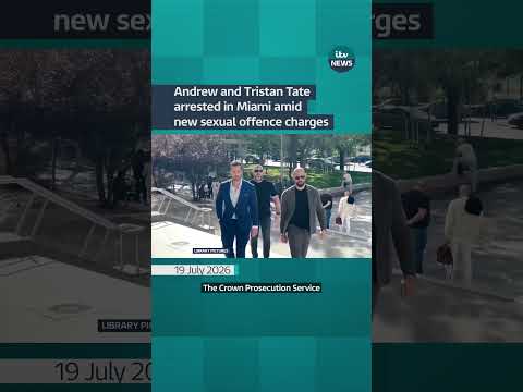 Andrew and TristanTate have been arrested in the US in connection with a UK police investigation