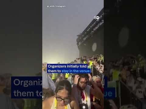 80,000 Bad Bunny fans flee stadium as massive hail storm hits | DW News