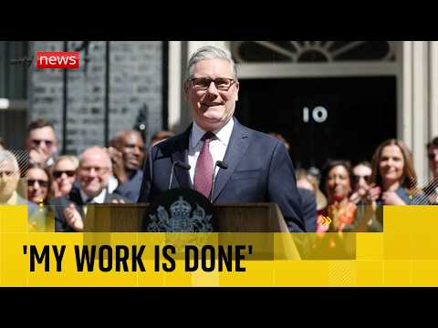 ‘I go with a smile’: Starmer says goodbye with final speech as prime minister