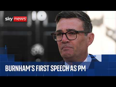 Burnham delivers first speech as prime minister