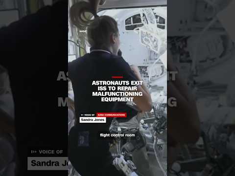 Astronauts exit ISS to repair malfunctioning equipment