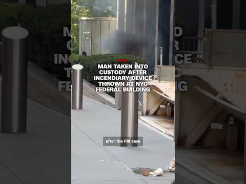 FBI: Person threw an ‘incendiary device’ at NYC headquarters