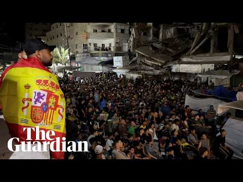 Palestinians in Gaza celebrate Spain’s World Cup victory