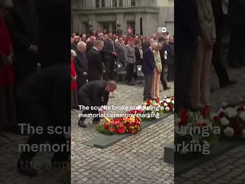 Scuffle during commemoration of failed Hitler assassination attempt over AfD wreath | DW News