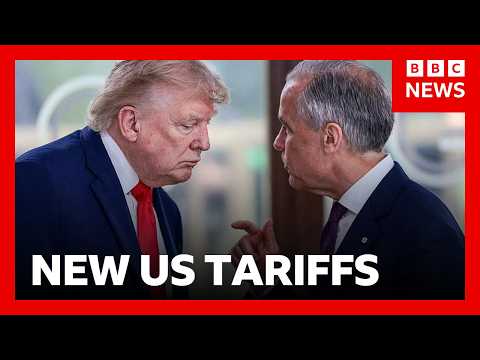 Trump slaps 50% tariffs on Canada and Carney vows to ‘intensify’ trade talks | BBC News
