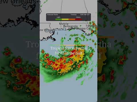 Tropical Storm Bertha forms in the Gulf