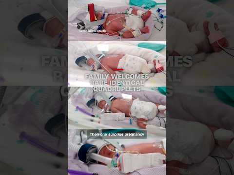 Family welcomes rare identical quadruplets