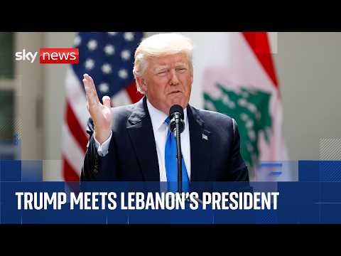 Trump meets Lebanese President at White House