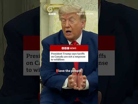 Trump imposes tariff on Canada, in retaliation for “unequal treatment” of US products. #BBCNews