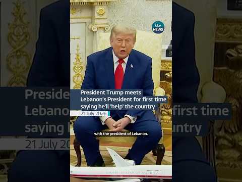 Donald Trump has pledged to help Lebanon ‘a lot’ during a meeting with the country’s president