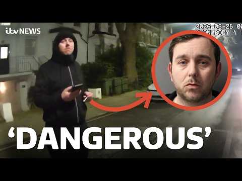 Watch the moment sex offender is arrested after secretly filming women in their own homes