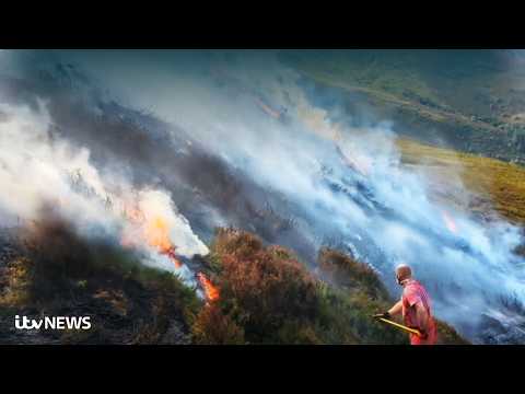 Wildfires continue to burn in Scottish highlands as questions are raised over response