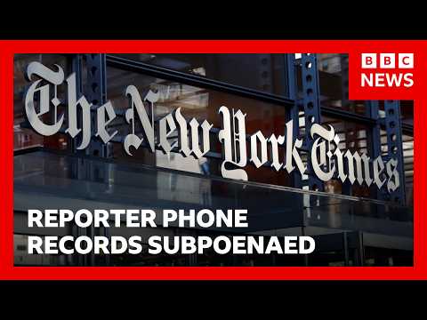 New York Times subpoenas raise press freedom concerns | BBC News