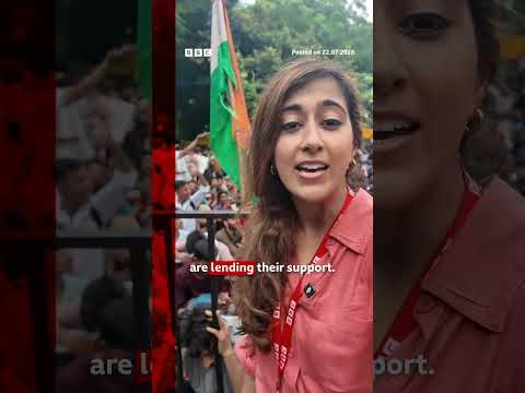India’s ‘cockroach’ protests continue despite heavy rain. #India #BBCNews
