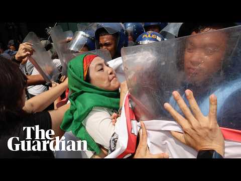 Activists protesting against Marco Rubio visit clash with police in Philippines