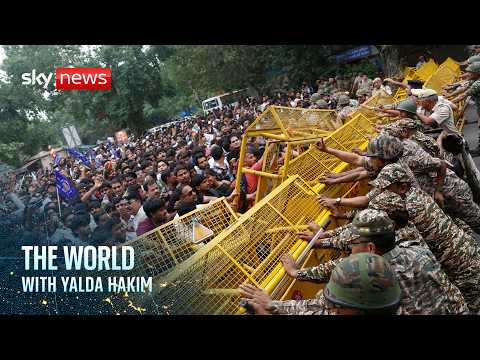 India’s police clash with ‘Cockroach Janta Party’ youth protesters | The World with Yalda Hakim