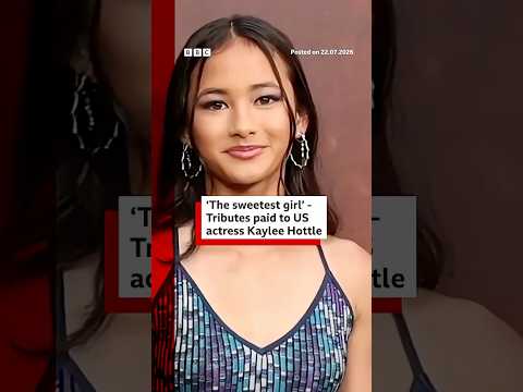 Milly Bobby Brown leads tributes to US actress Kaylee Hottle. #KayleeHottle #BBCNews