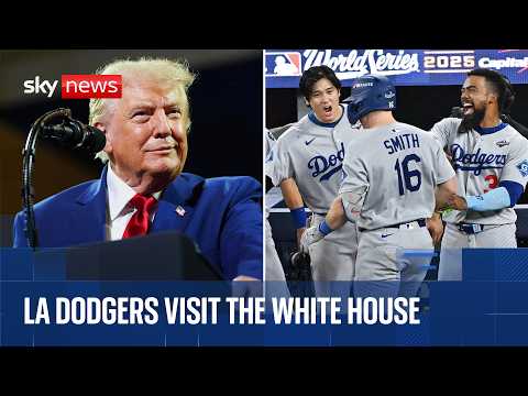 Trump hosts Los Angeles Dodgers at the White House