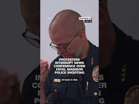 Protesters interrupt news conference over fatal Madison police shooting