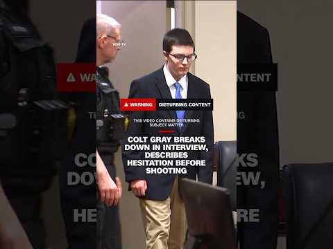 Colt Gray breaks down in interview, describes hesitation before shooting