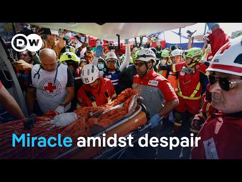 Man rescued alive from the rubble eight days after the twin earthquakes in Venezuela | DW News