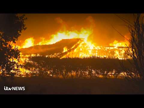 Wildfire engulfs homes as thousands flee tourist hotspot in south of France