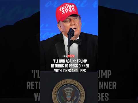 ‘I’ll run again’: Trump returns to press dinner with jokes and jibes