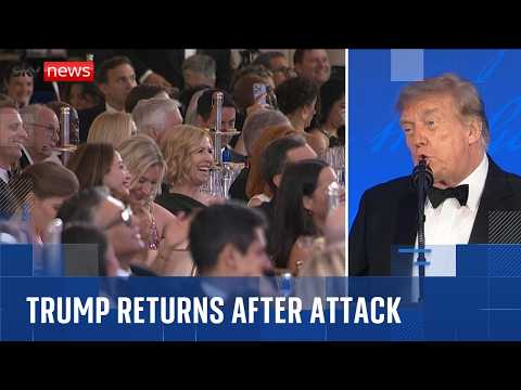 Trump back at correspondents’ dinner months after alleged assassination attempt