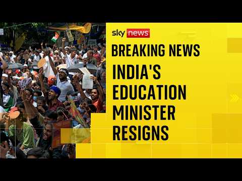 India’s education minister resigns after protests over exam paper leaks